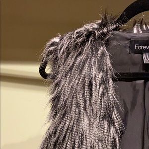 Faux fur vest
